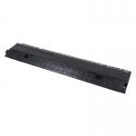 2-Channel Lidded Cable Ramp (All Black)