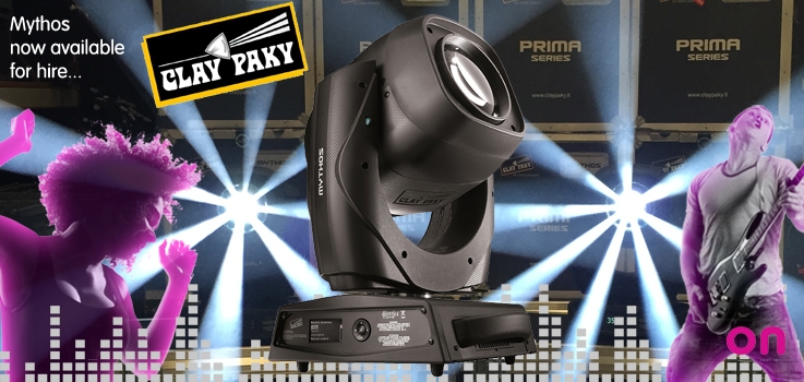 Clay Paky Mythos now available to hire