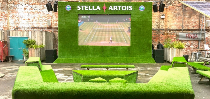 On serves up a Wimbledon treat for Stella Artois