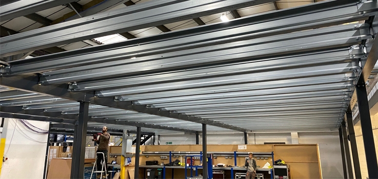 On Increases Warehousing Space with the Addition of a New Mezzanine