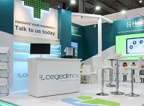 On creates a stunning exhibition stand for pharmacy app launch