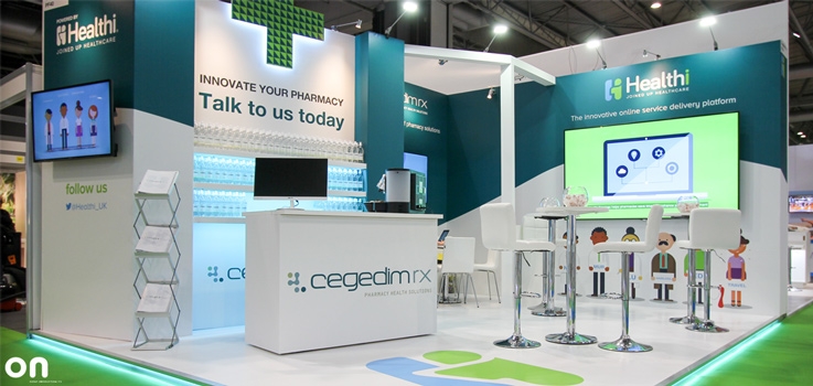 On creates a stunning exhibition stand for pharmacy app launch